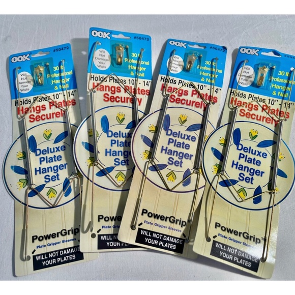 OOK Deluxe Plate Hanger Set Holds plates 10 in. x 14 in -Lot of 4- NEW - Picture 1 of 3